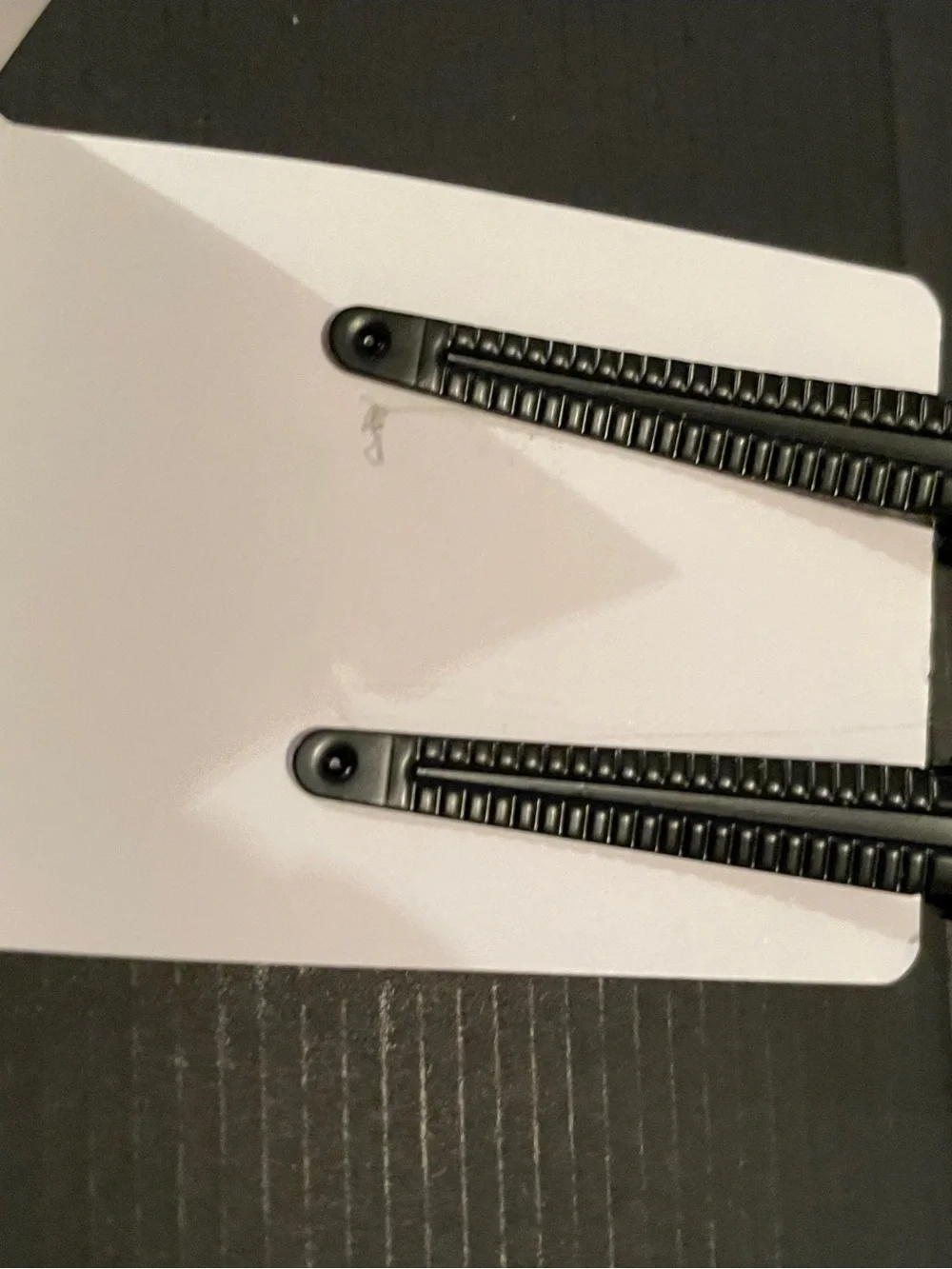 Valentino Black Logo Hair Clips (Set of 2)